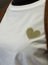 Charger l&#39;image dans la galerie, T-shirt coeur doré